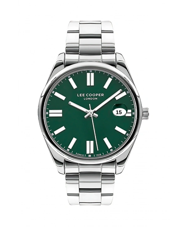Lee Cooper Gümüş Renk Çelik Kordon Erkek Kol Saati 3atm Bileklik Sdlc032