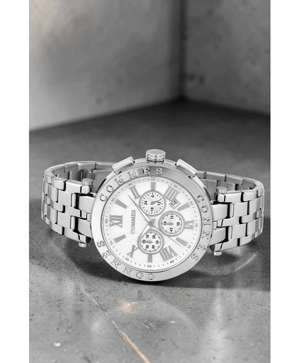 Commes Erkek Kol Saati Fonksiyonlar Aktif Gümüş Renk Çelik Kordon Sdcms033