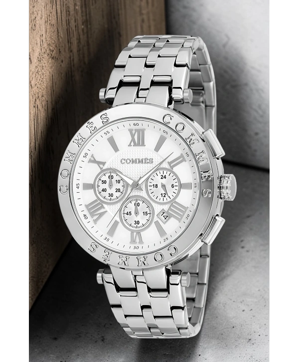 Commes Erkek Kol Saati Fonksiyonlar Aktif Gümüş Renk Çelik Kordon Sdcms033
