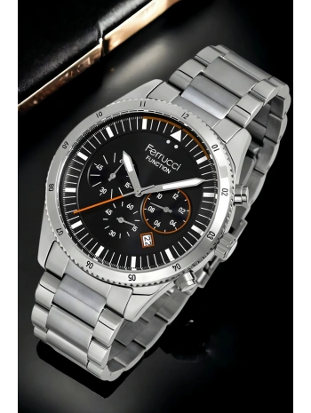 Function, 3atm, Gümüş-siyah Renk Erkek Kol Saati, Fc.13907tm.01 Sdfer133