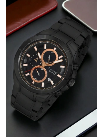 Function, 3atm, Siyah-rose Renk Erkek Kol Saati, Fcf.12609fm.04 Sdfer135
