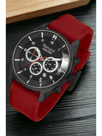 Function, 3atm, Kırmızı-siyah Renk Erkek Kol Saati, Fc.14100ts.04 Sdfer136