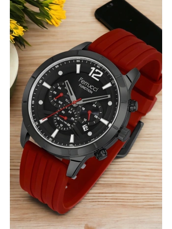 Function, 3atm, Kırmızı Renk Erkek Kol Saati, Fcf.13568fs.04 Sdfer137