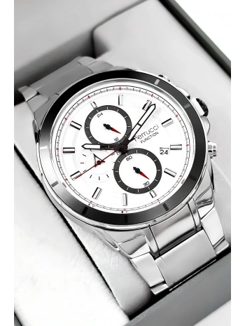 Erkek Kol Saati Function Gümüş Renk, 3 Atm Su Geçirmezlik Bileklik Hediyesi Ile Sdfer003