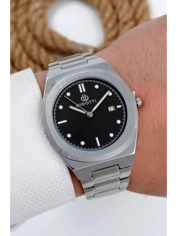 Erkek Kol Saati Tüm Fonksiyonlar Aktif Gümüş-siyah Sdb004