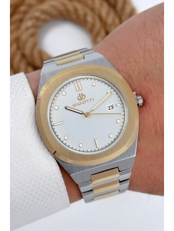 Erkek Kol Saati Tüm Fonksiyonlar Aktif Gümüş-altın Sdb004