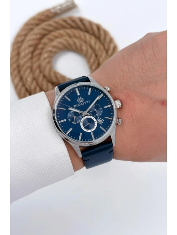 Erkek Kol Saati Tüm Fonksiyonlar Aktif Mavi Deri Kordon Sdb006