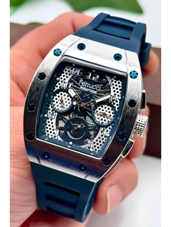 Function Erkek Kol Saati Silikon Kordon Bileklik Hediyeli 3atm Mavi Sdfer066