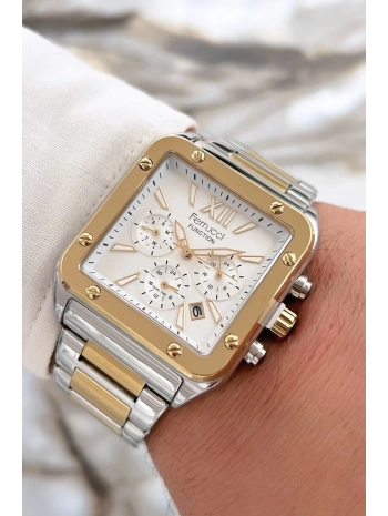 Function Yeni Sezon Erkek Kol Saati Çelik Kordon Gümüş-gold Sdfer068