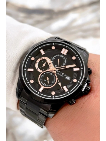 Yeni Sezon Çelik Kordon Function Erkek Kol Saati Siyah Sdfer071