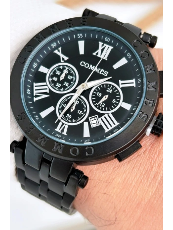 Commes Erkek Kol Saati Fonksiyonlar Aktif Siyah Renk Çelik Kordon Sdcms033