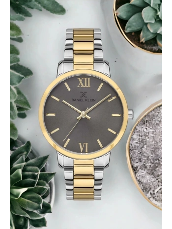 Kadın Kol Saati Gold-gümüş Renk Çelik Kordon&kasa Dke.1.10006.5 Sddk074