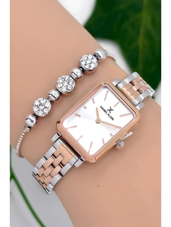 Kadın Kol Saati Rose-gümüş Renk Çelik Kordon&kasa Sddk090