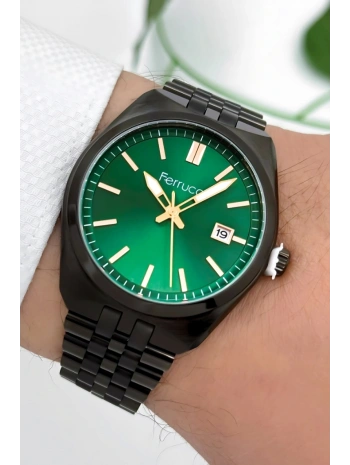 Erkek Kol Saati, Çelik Kordon & Özel Tasarım, 3atm Suya Dayanıklı Siyah Sdfer159