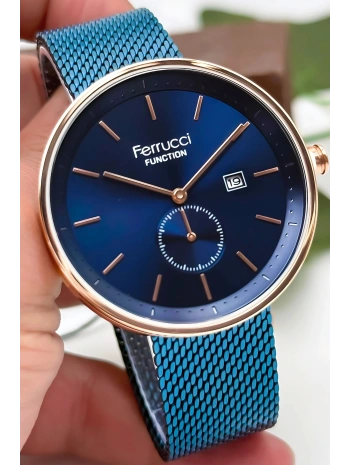 3atm Suya Dayanıklı Erkek Kol Saati, Çelik Kordon & Özel Tasarım, Lacivert Sdfer161