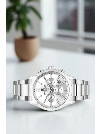 Exclusive Erkek Kol Saati Çelik Kordon&Kasa Gümüş-Beyaz sddk098