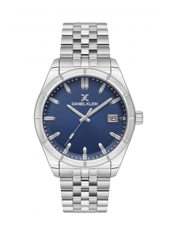 Daniel Klein Takvimli Erkek Kol Saati Çelik Kasa&Kordon Bileklik Gümüş-Mavi sddk112