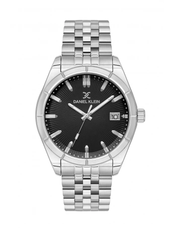Daniel Klein Takvimli Erkek Kol Saati Çelik Kasa&Kordon Bileklik Gümüş-Siyah sddk112