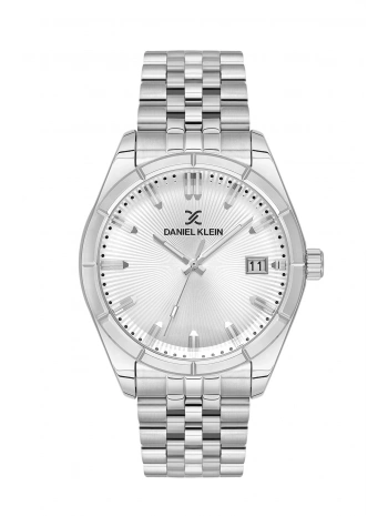 Daniel Klein Takvimli Erkek Kol Saati Çelik Kasa&Kordon Bileklik Gümüş-Beyaz sddk112