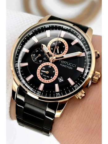 Function Aktif Siyah Renk Çelik Kordon Erkek Kol Saati Sdfer064