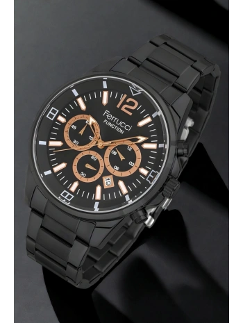 Erkek Kol Saati Siyah-rose Renk Function Fcf.13110fm.02 Bileklik Hediye Sdfer117