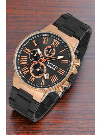 Function Erkek Kol Saati Siyah-rose Renk Fc.12669tm.01 Bileklik Hediye Sdfer120