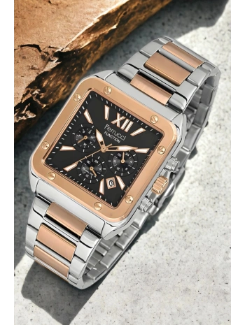 Function Erkek Kol Saati Fcf.14504fm.03 Gümüş-rose Renk Bileklik Hediye Sdfer122