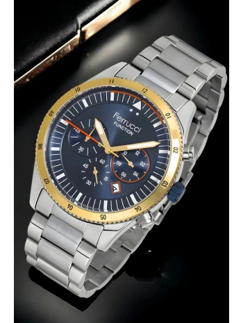 Function, 3atm, Gümüş-gold Renk Erkek Kol Saati, Fc.13907tm.04 Sdfer133