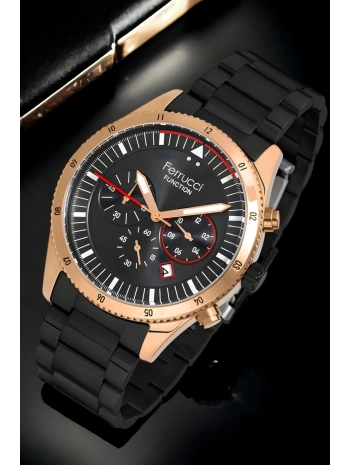 Function, 3atm, Siyah-rose Renk Erkek Kol Saati, Fc.13907tm.02 Sdfer133