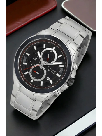 Function, 3atm, Gümüş-siyah Renk Erkek Kol Saati, Fcf.12609fm.02 Sdfer135