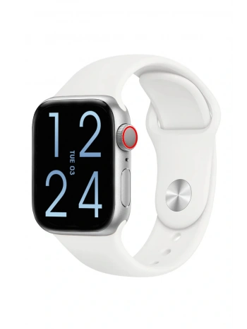 FC Smart S10 Max – Bluetooth Arama, Spor Modları, Alüminyum Kasa Akıllı Saat Gümüş-Beyaz