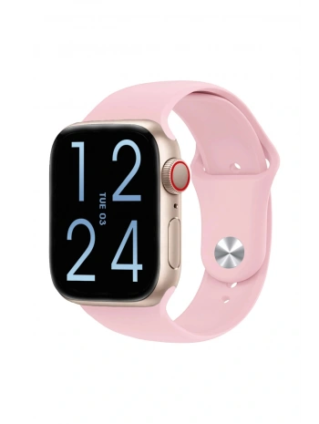 FC Smart S10 Max – Bluetooth Arama, Spor Modları, Alüminyum Kasa Akıllı Saat Pembe-Rose