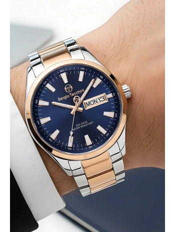 Premium Lüx Çelik Kordon Erkek Kol Saati Gümüş-rose Stsd011