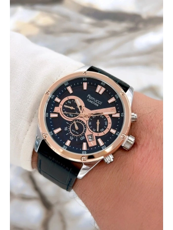 Function Lacivert Deri Kordon Erkek Kol Saati 3 Atm Suya Dayanıklı Sdfer067