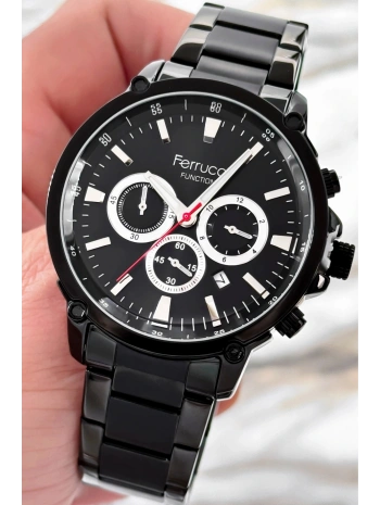 Çelik Kordon Function Siyah Yeni Sezon Erkek Kol Saati Sdfer081