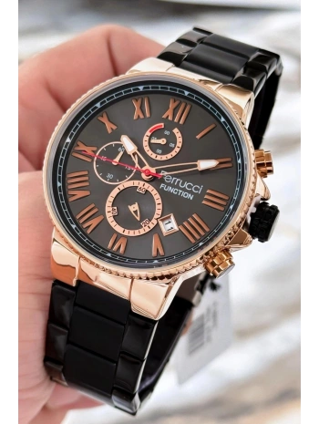 Çelik Kordon Function Erkek Kol Saati Siyah 3atm Suya Dayanıklı Sdfer089