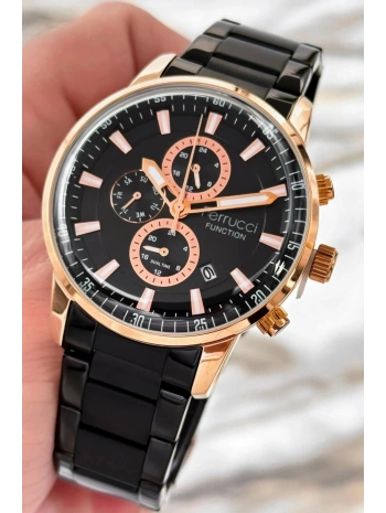 Function Erkek Kol Saati Siyah Çelik Kordon 3atm Suya Dayanıklı Sdfer091
