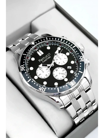 Function Erkek Kol Saati Gümüş-yeşil Çelik Kordon 3atm Suya Dayanıklı Sdfer095