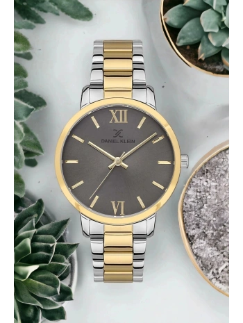 Kadın Kol Saati Gold-gümüş Renk Çelik Kordon&kasa Dke.1.10006.5 Sddk074