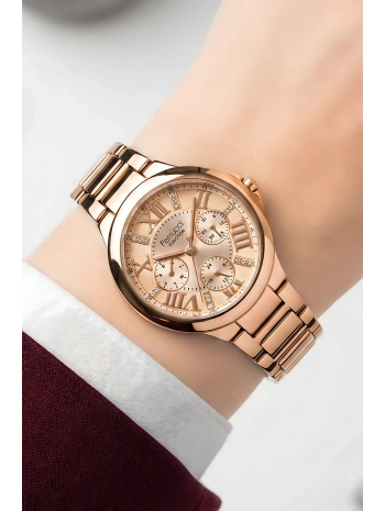 Function Kadın Kol Saati Rose Gold Çelik Kordon Çelik Kasa Fc.14386fm.04 Sdfer108