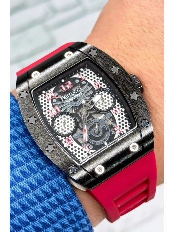 Function, 3atm, Kırmızı Renk Silikon Kordon Erkek Kol Saati, Sdfer138