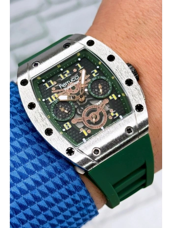 Function, 3atm, Yeşil Renk Silikon Kordon Erkek Kol Saati, Sdfer138