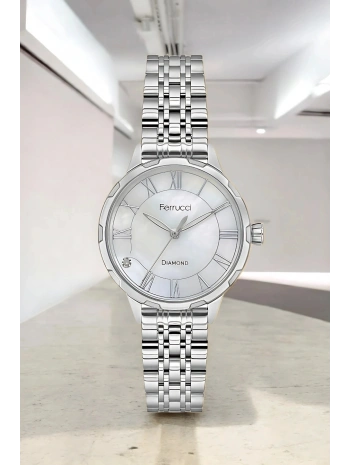 3 ATM Suya Dayanıklı, Diamond Taş Detaylı, Çelik Kordon ve Kasa Kadın Kol Saati, sdfer146