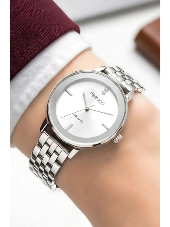 Çelik Kordon & Özel Tasarım, Kadın Kol Saati, 3atm Suya Dayanıklı Gümüş Sdfer156