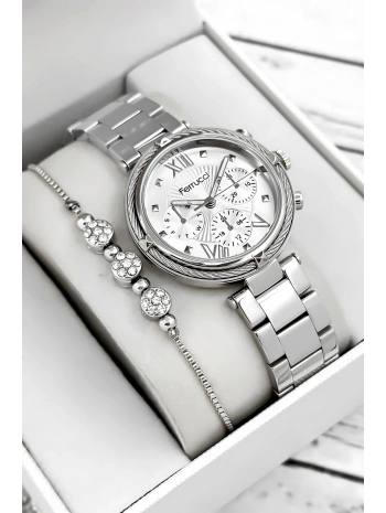 Çelik Kordon & Şık Tasarım, Kadın Kol Saati, 3atm Suya Dayanıklı Gümüş Sdfer171