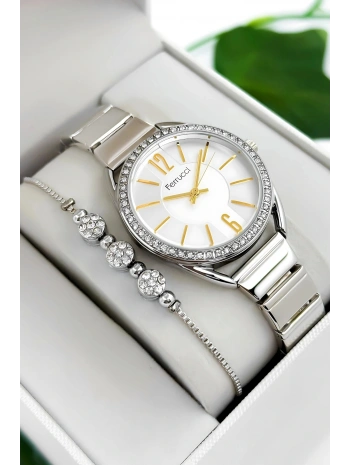 Çelik Kordon & Kasa Kadın Kol Saati, 3atm Suya Dayanıklı Gümüş Sdfer172