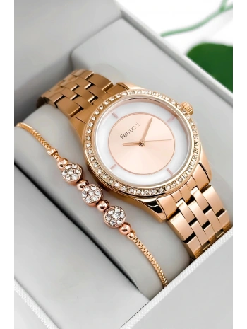 Çelik Kordon & Kasa Kadın Kol Saati, 3atm Suya Dayanıklı Rose Sdfer179