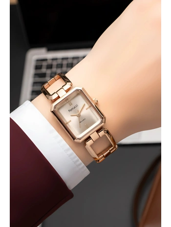 Çelik Kordon Çelik Kasa Kadın Kol Saati Rose sdfer187