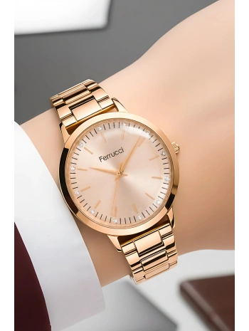 Çelik Kordon Çelik Kasa Kadın Kol Saati Rose sdfer189