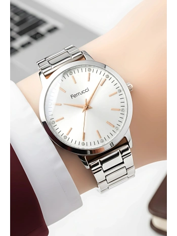 Çelik Kordon Çelik Kasa Kadın Kol Saati Gümüş sdfer189